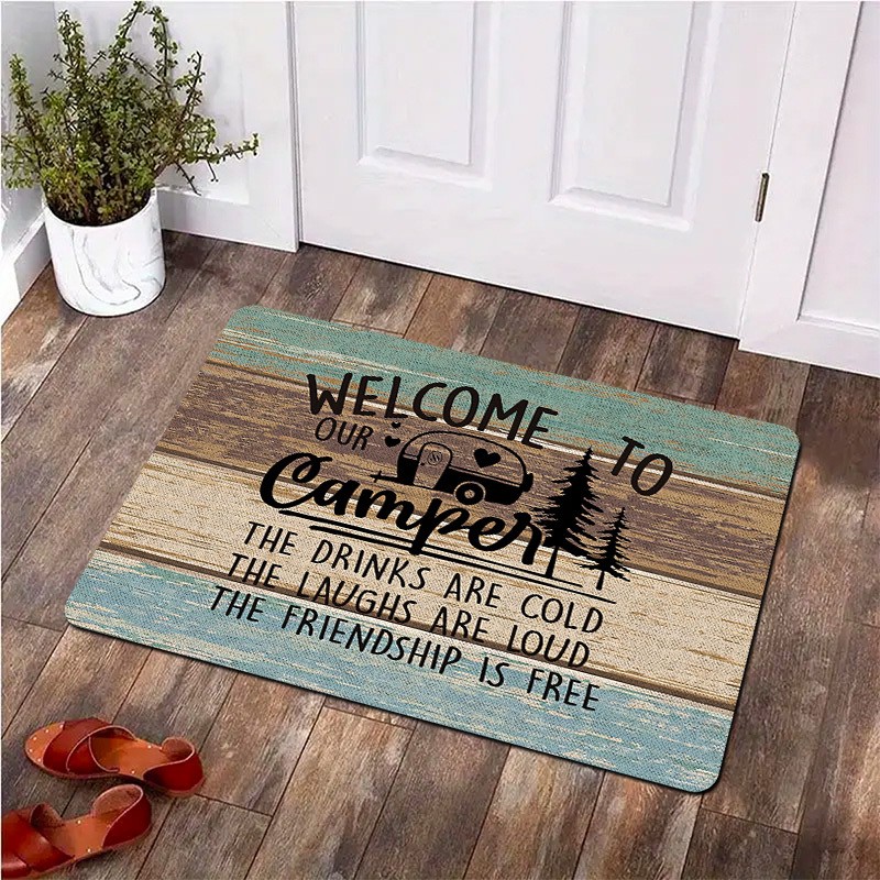 Paillasson d'entrée de cabane  - Outdoor Camping Quotes avis et prix