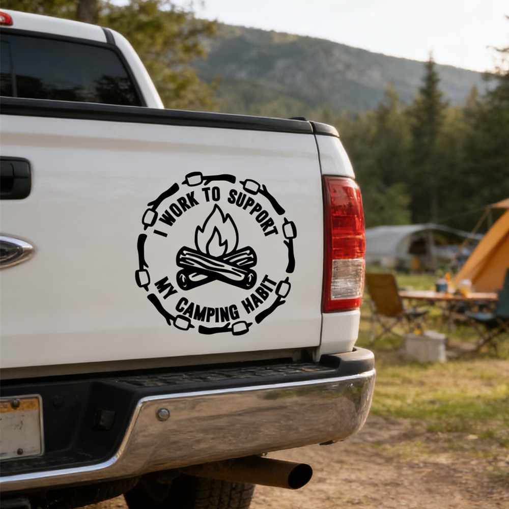 Autocollant de voiture avec ci - Outdoor Camping Quotes avis et prix