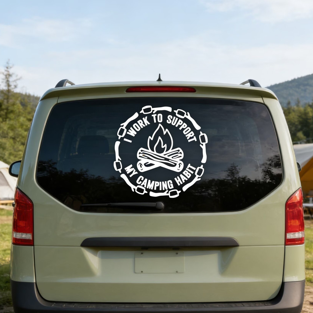 Autocollant de voiture avec ci - Outdoor Camping Quotes avis et prix