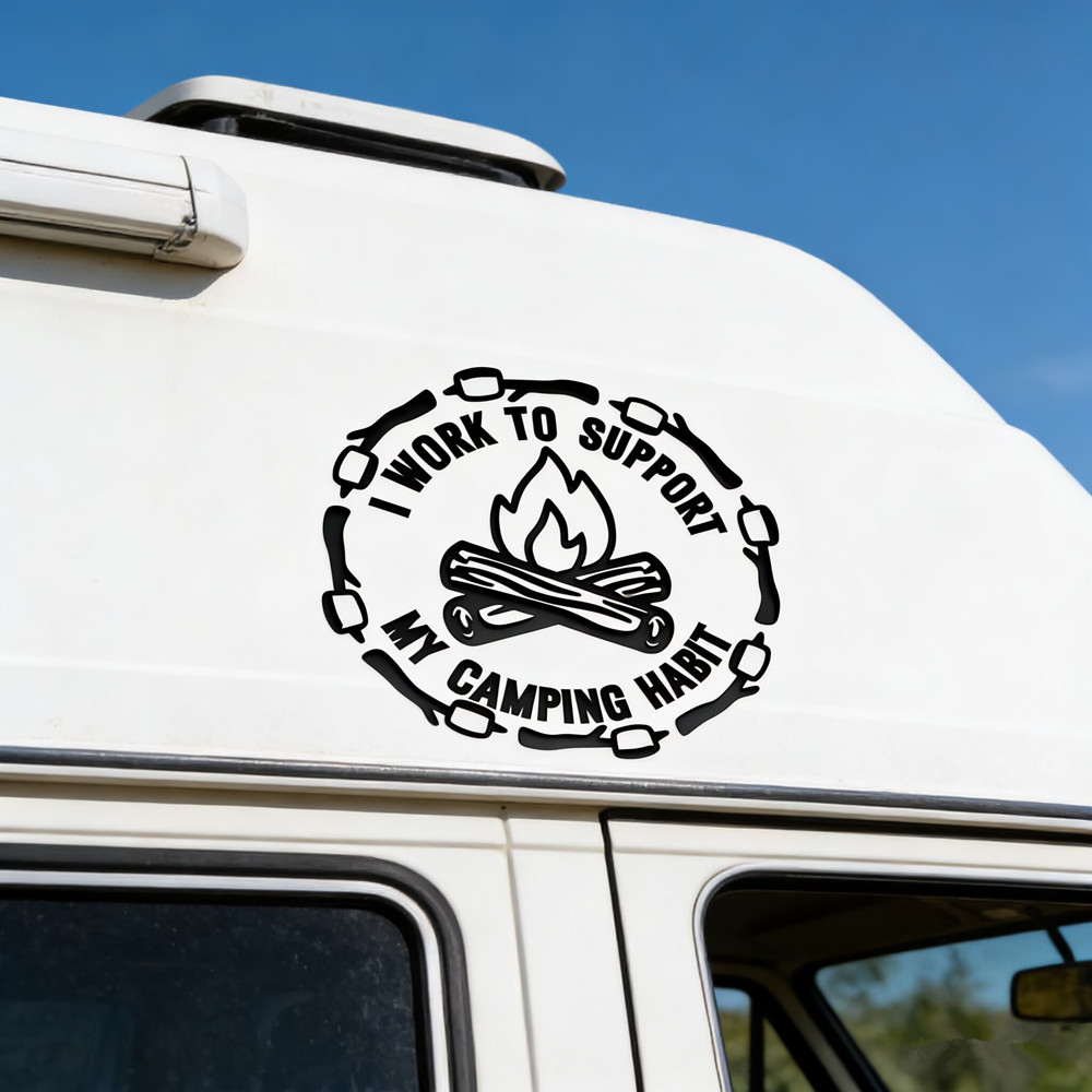 Autocollant de voiture avec ci - Outdoor Camping Quotes avis et prix