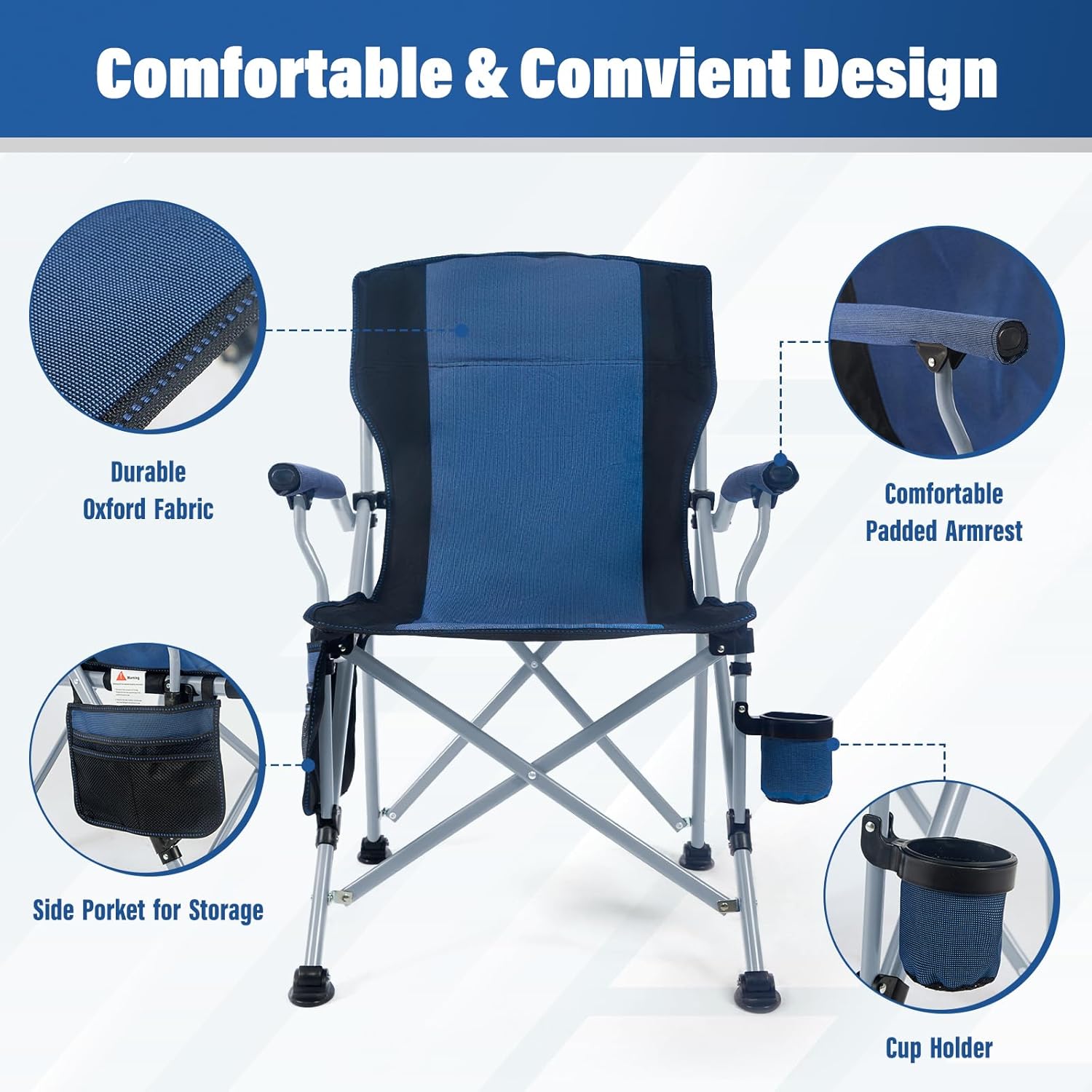Chaise de camping pliable port - Outdoor Camping And Fishing avis et prix