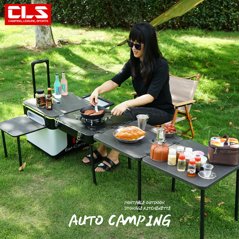 Table de cuisine de camping po - Outdoor Camping Folding Storage Box avis et prix