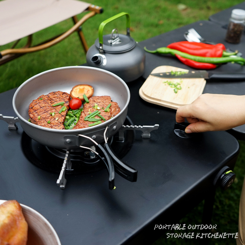 Table de cuisine de camping po - Outdoor Camping Folding Storage Box avis et prix
