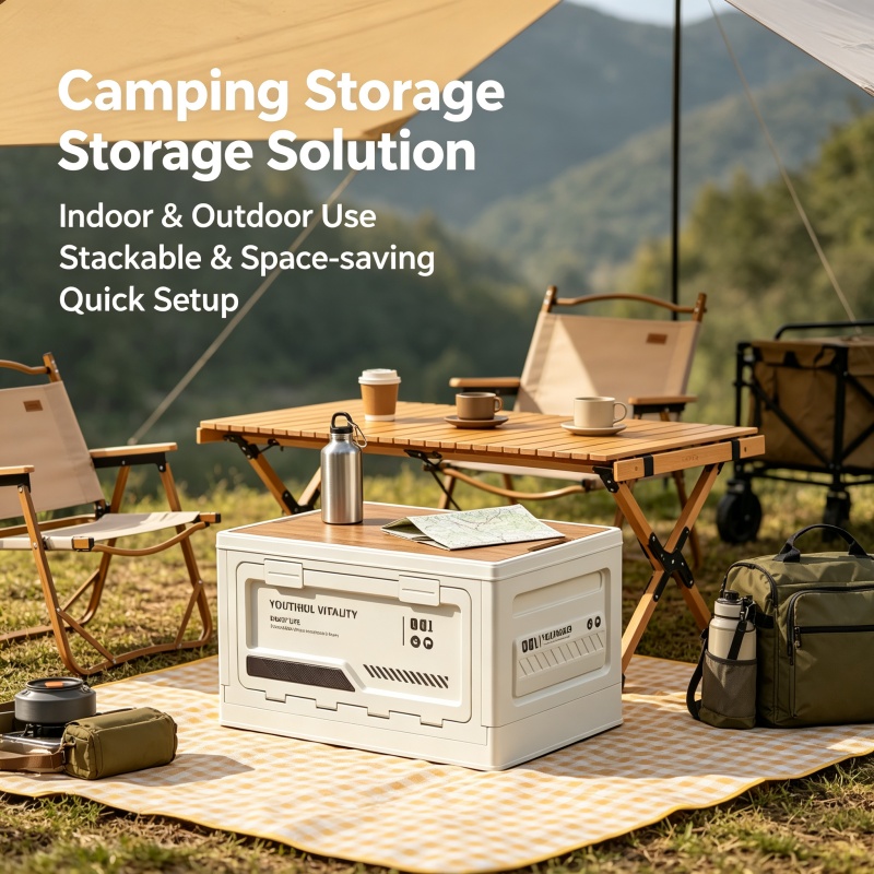 Boîte de rangement extérieure  - Outdoor Camping Folding Storage Box avis et prix