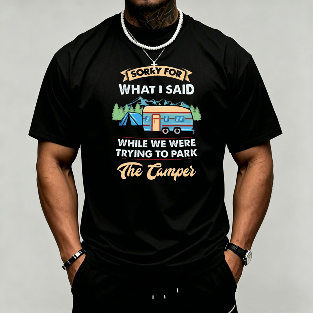 T-shirt pour homme avec impres - Outdoor Camping Quotes avis et prix