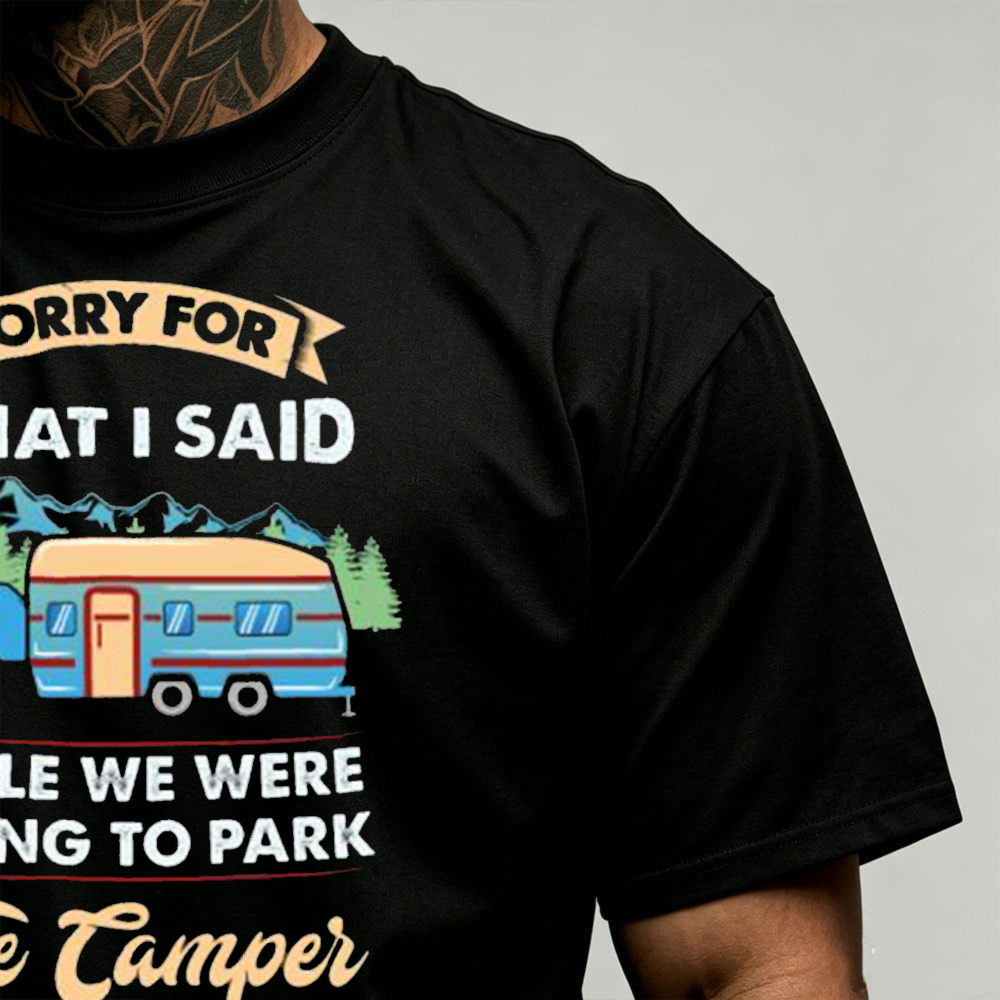 T-shirt pour homme avec impres - Outdoor Camping Quotes avis et prix