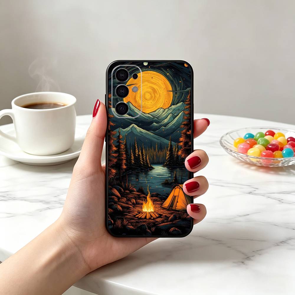Coque de téléphone en silicone - Outdoor Camping Quotes avis et prix