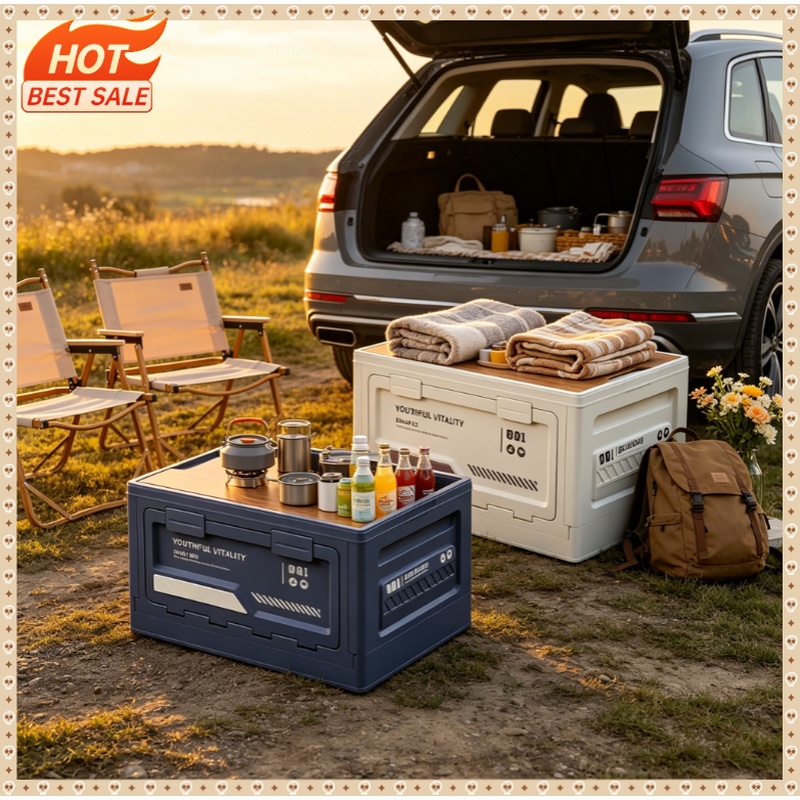 Boîte de rangement extérieure  - Outdoor Camping Folding Storage Box avis et prix