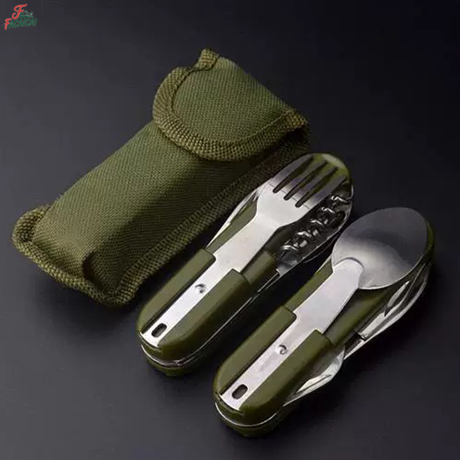 Ensemble de voyage 5-en-1 en a - Outdoor Camping Utensils avis et prix