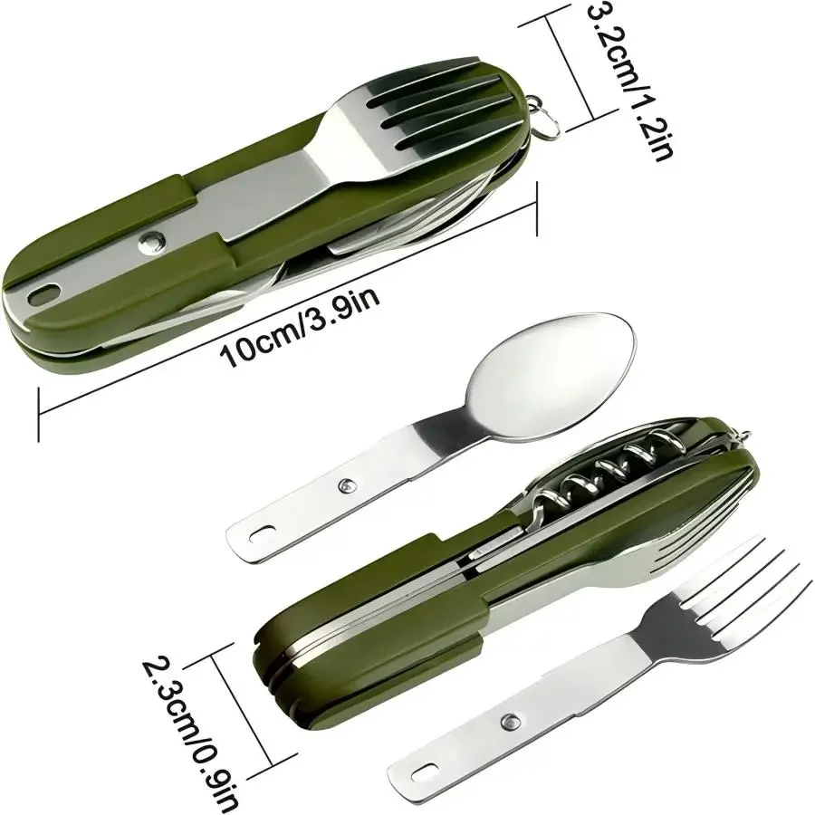 Ensemble de voyage 5-en-1 en a - Outdoor Camping Utensils avis et prix