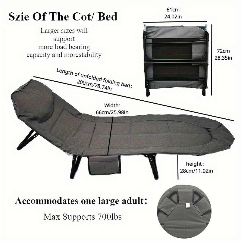 Berceaux de Camping pour adult - Outdoor Camping Cot avis et prix