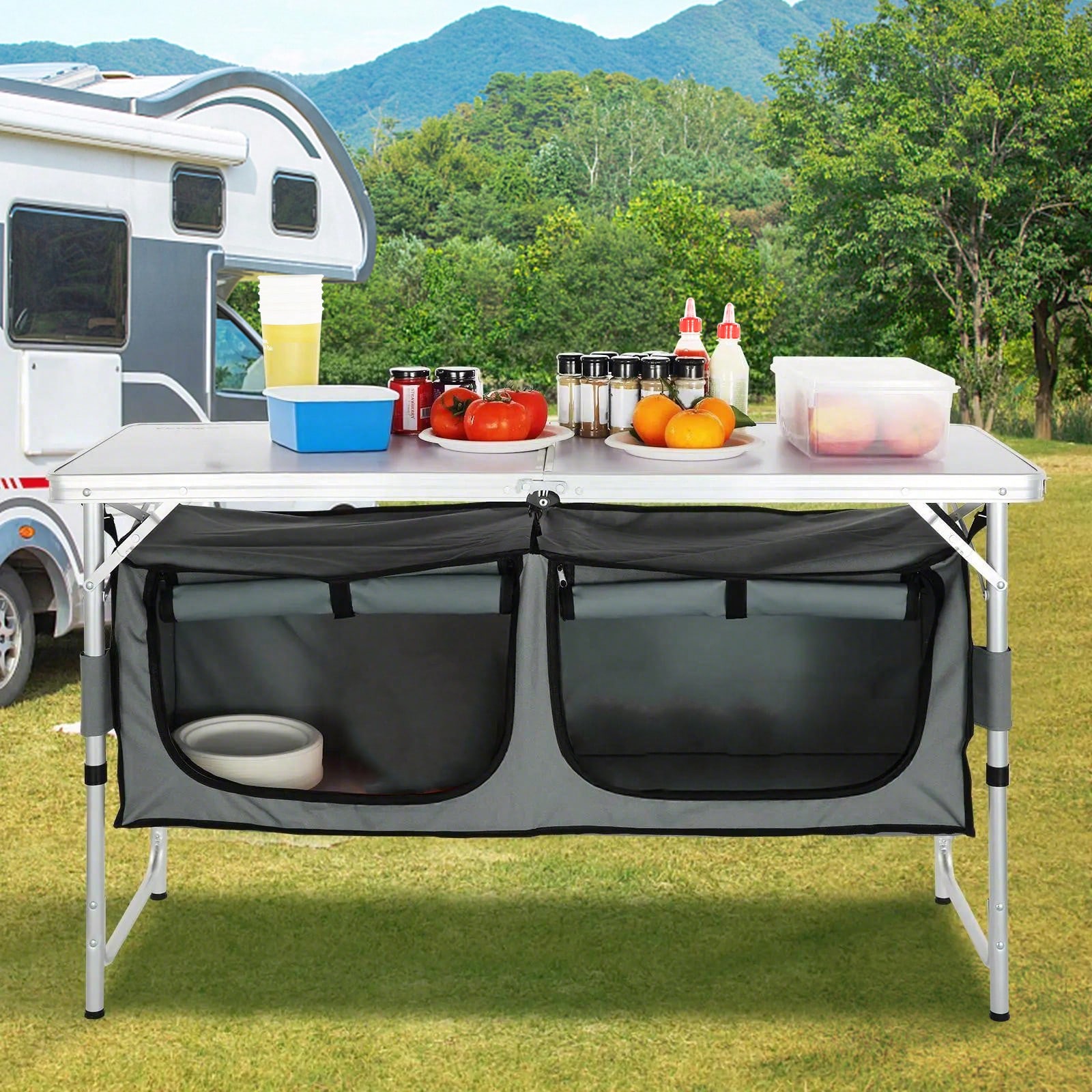 Table de cuisine pliante à mon - Outdoor Camping Kitchen Set avis et prix