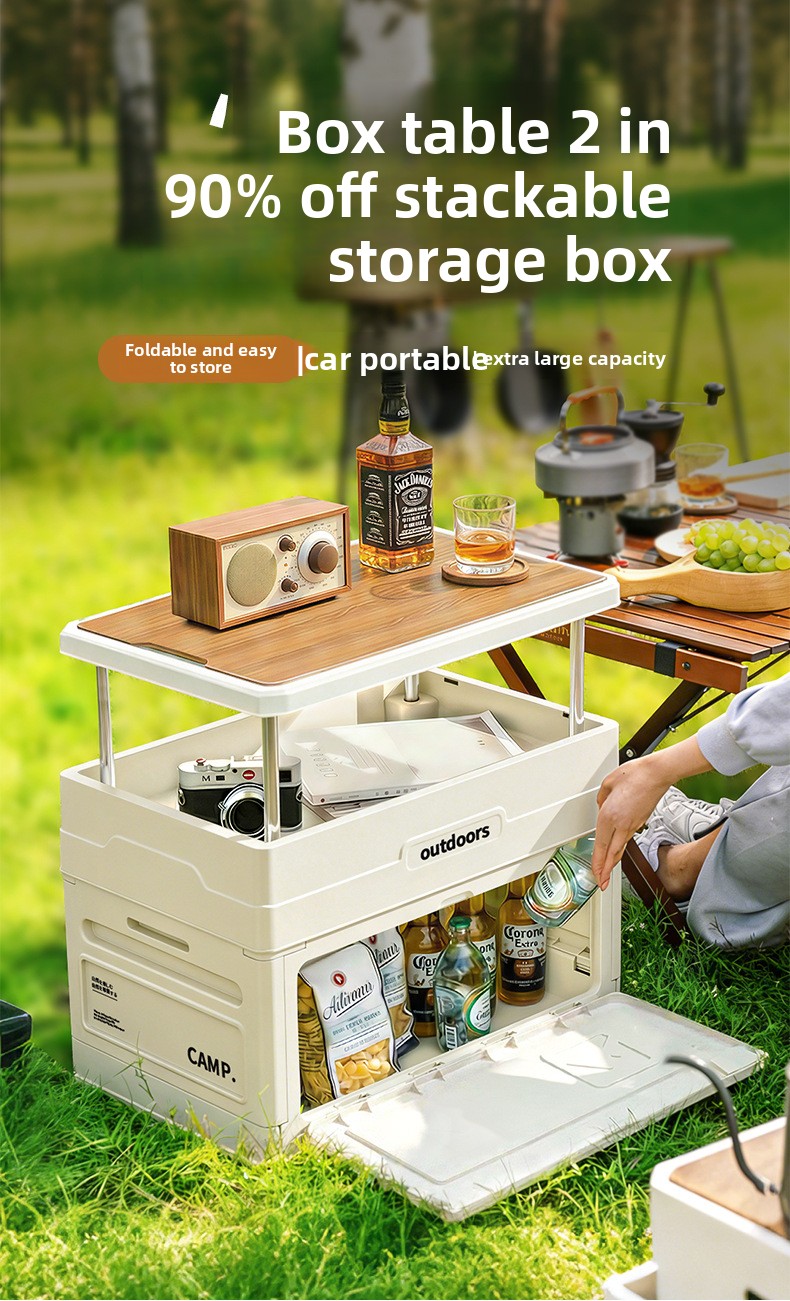 Boîte de rangement pliable pou - Outdoor Camping Folding Storage Box avis et prix