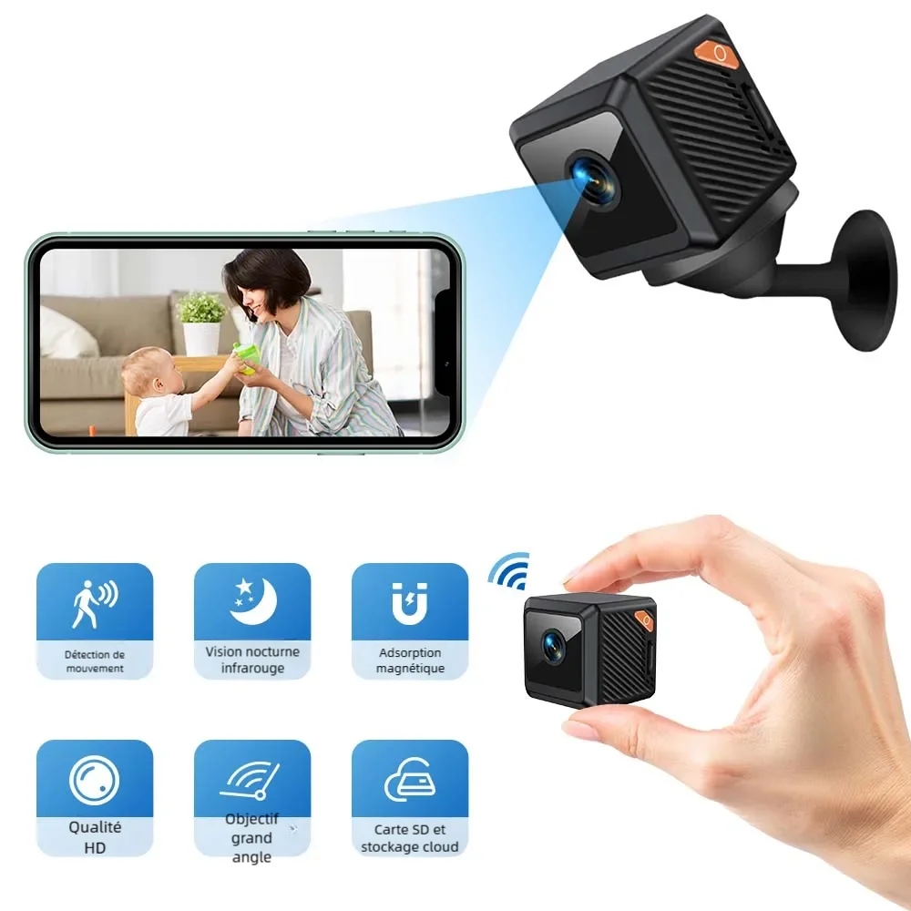 W02 1080P mini protection de s - Outdoor Camping Videos avis et prix