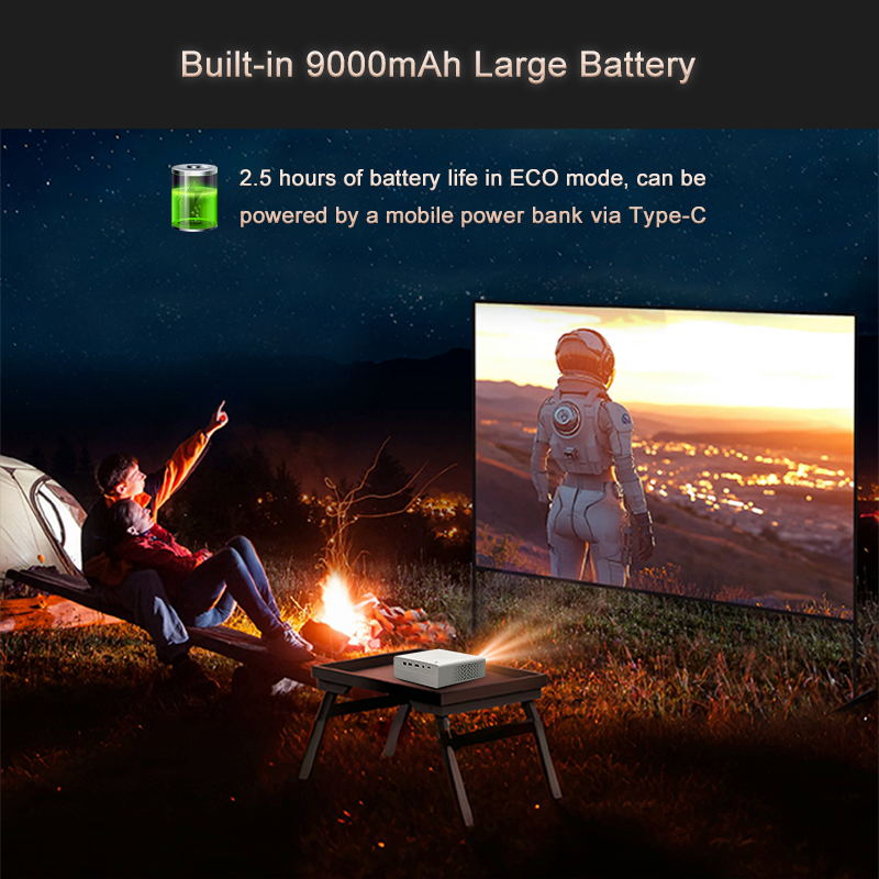 Projecteur DLP Mini Jenovox M5 - Outdoor Camping Videos avis et prix