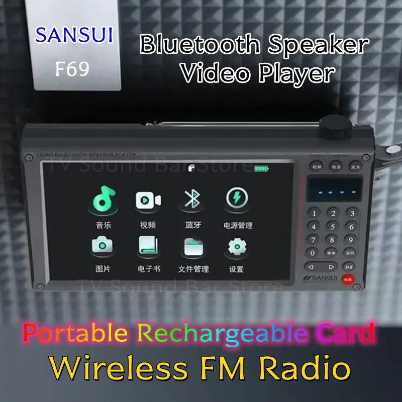 SANSUI – haut-parleur stéréo B - Outdoor Camping Videos avis et prix