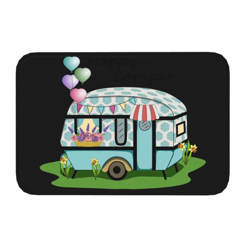 Happy Camper-Tapis Polymères A - Outdoor Camping Quotes avis et prix