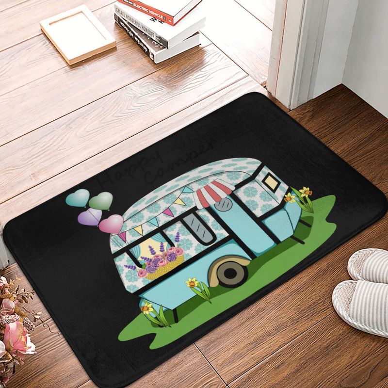 Happy Camper-Tapis Polymères A - Outdoor Camping Quotes avis et prix
