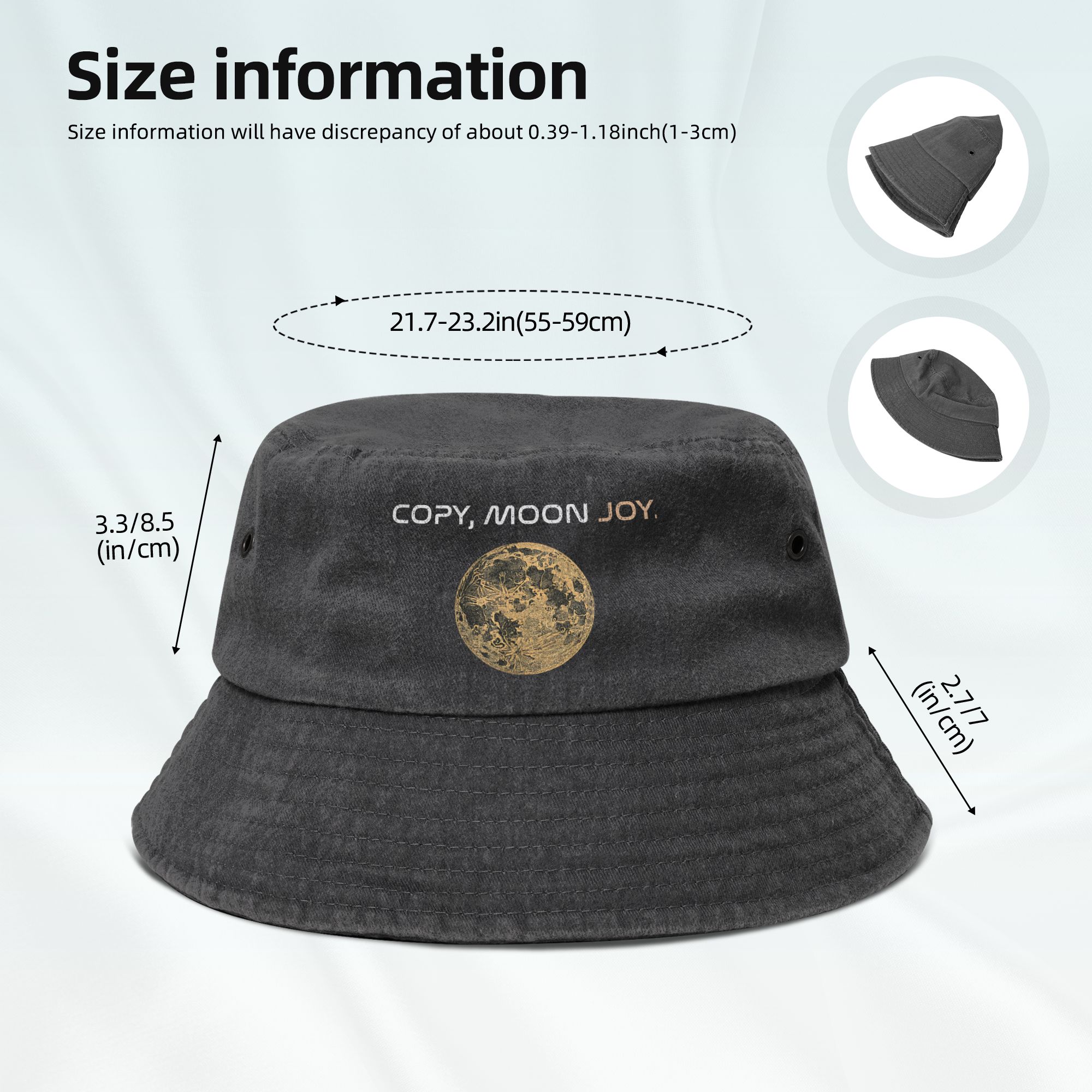 Chapeau Bob Rétro Femme 'Moon  - Outdoor Camping Quotes avis et prix